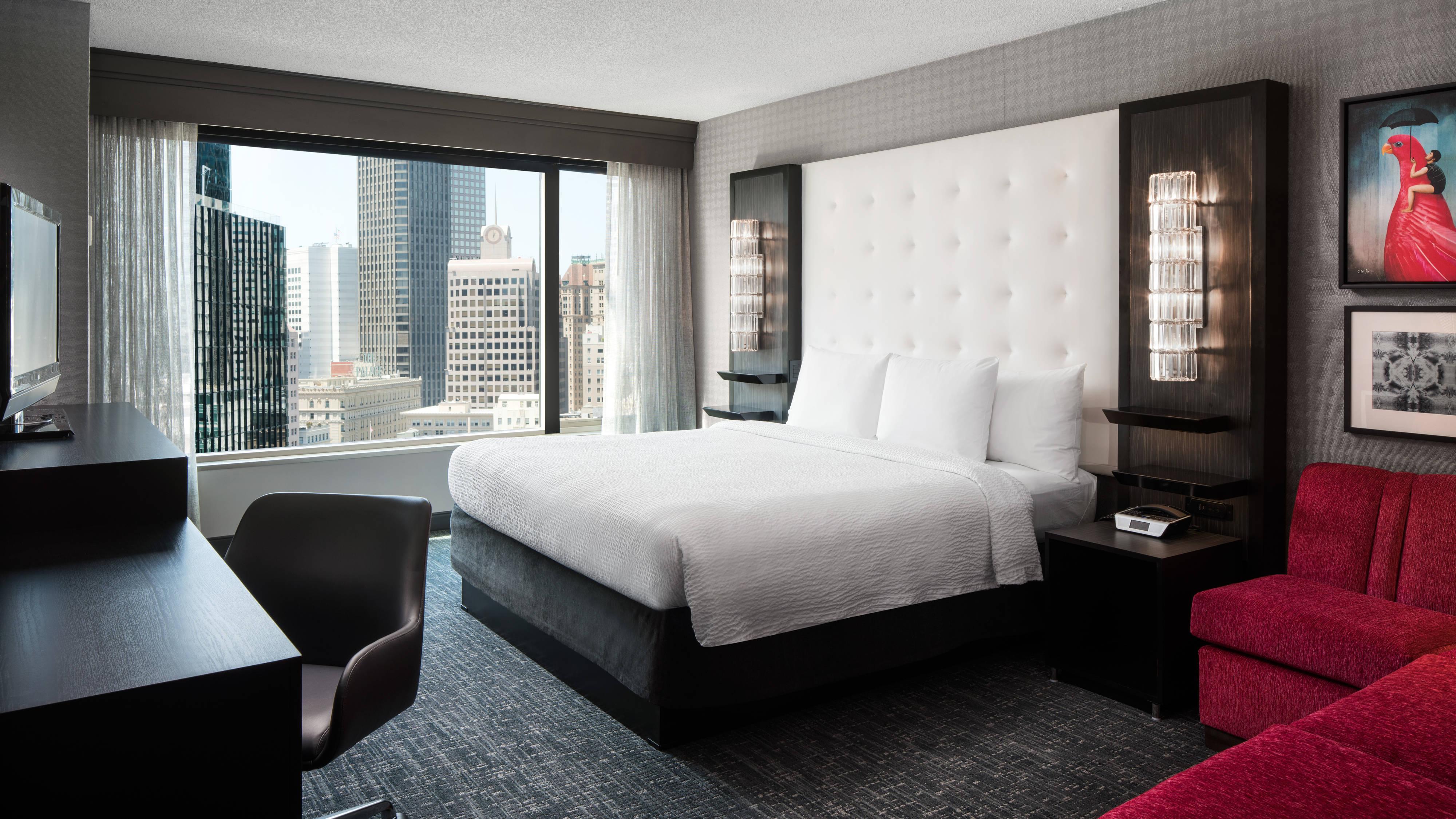 Habitación con vistas a la ciudad - 1 cama extragrande - Planta superior