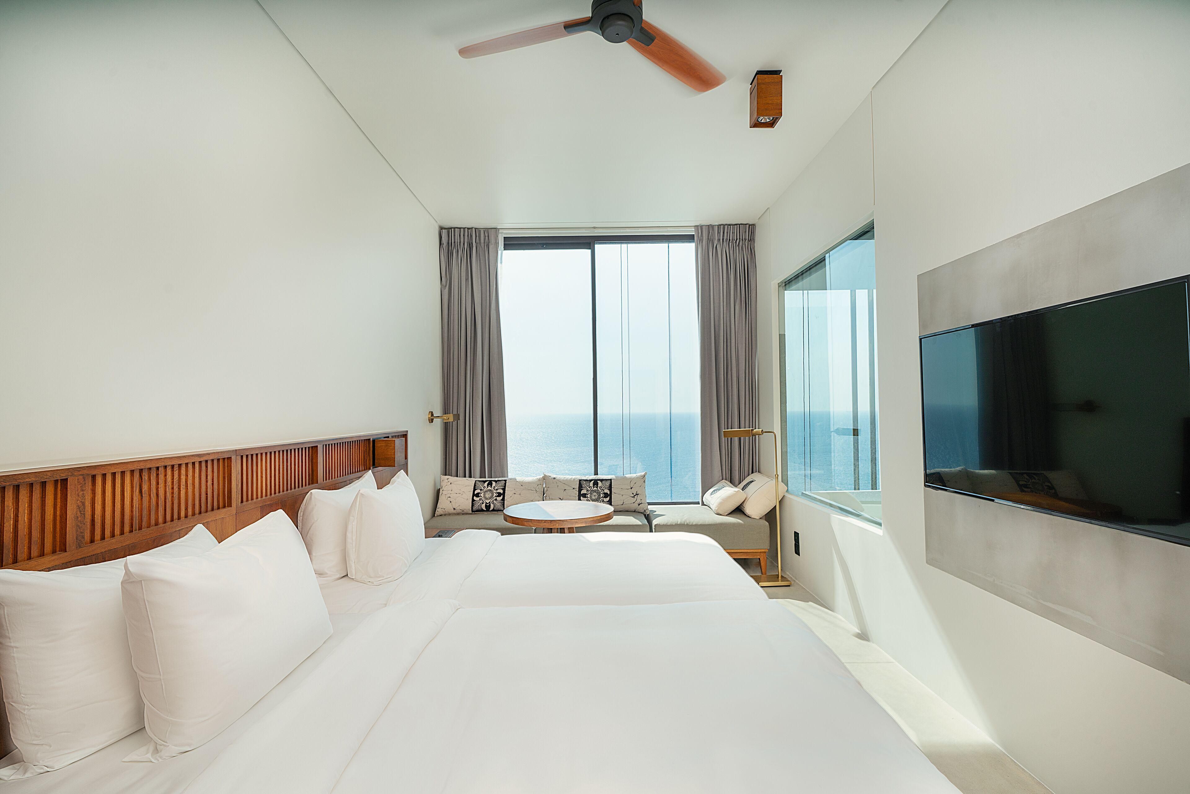 Superior Tweepersoonskamer met 2 Aparte Bedden en Uitzicht op Zee