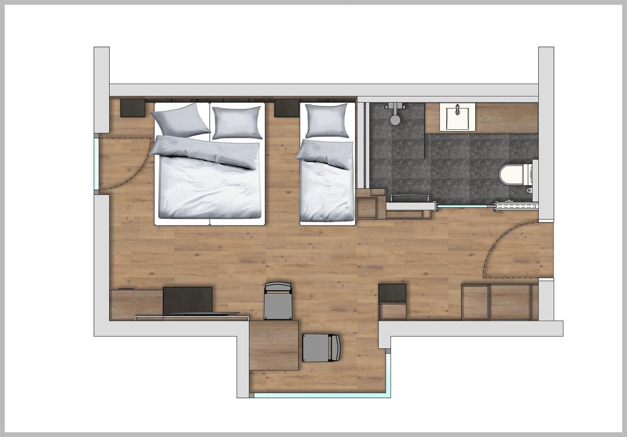 Driepersoonskamer met Balkon