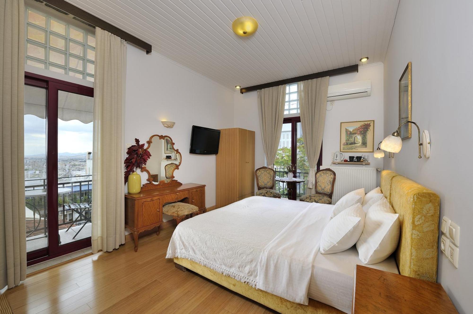 Chambre Double ou Lits Jumeaux - Vue sur l'Acropole